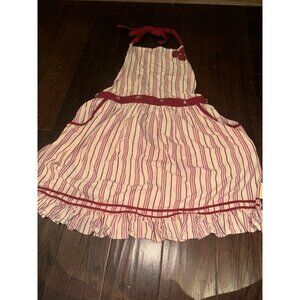 Sur La Table Red & White Striped apron
